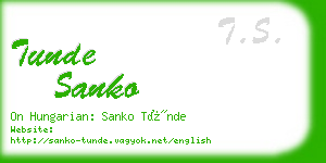 tunde sanko business card